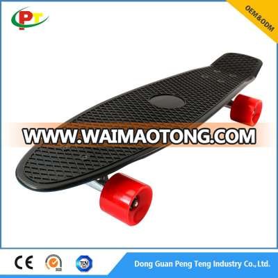 Mini cheap plastic skateboard colorful children / kids skateboard