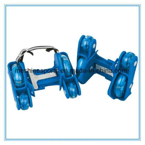 Adjustable Four-Wheel PVC LED Wheel Flashing Roller Skates